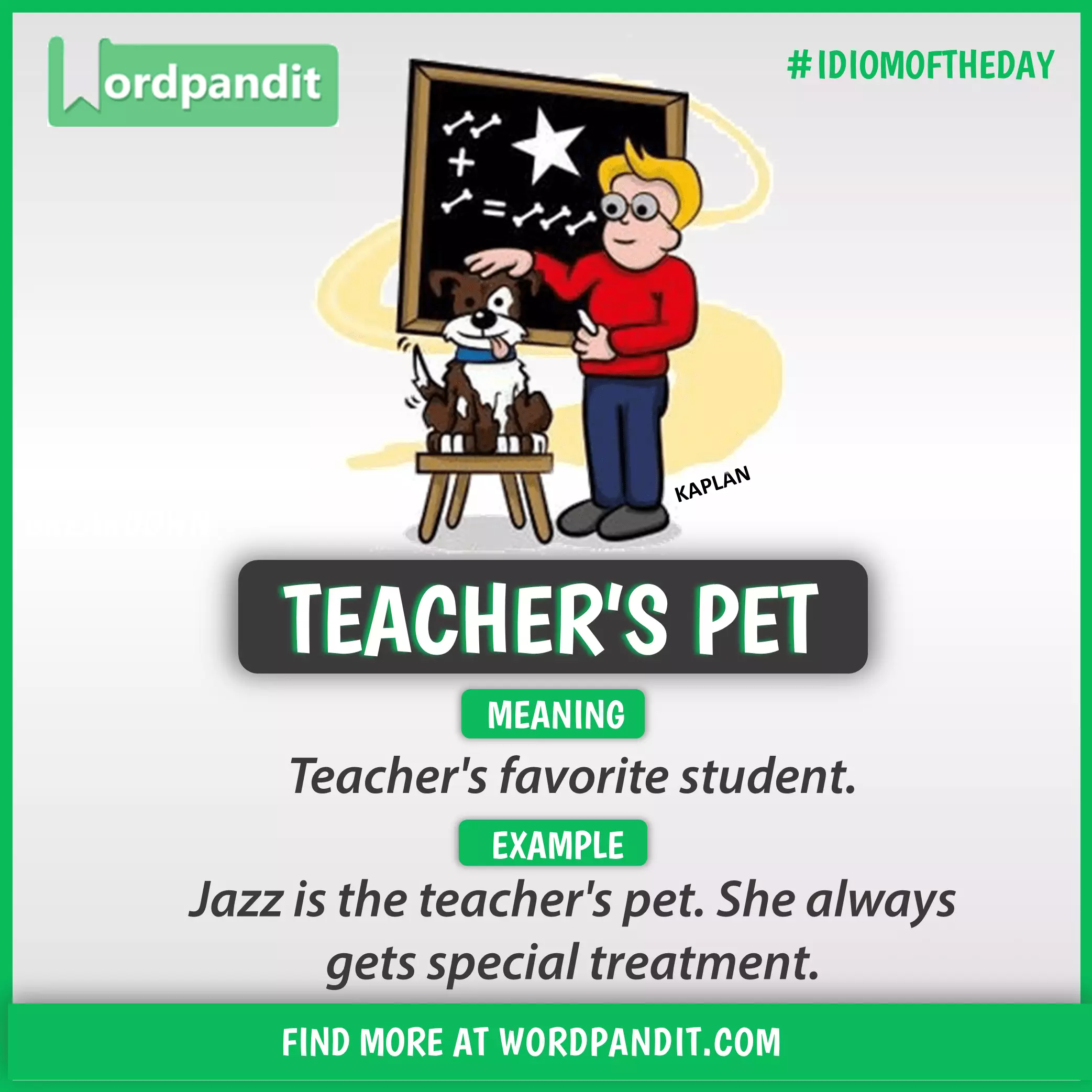 Teacher’s pet - Idiom theo chủ đề School