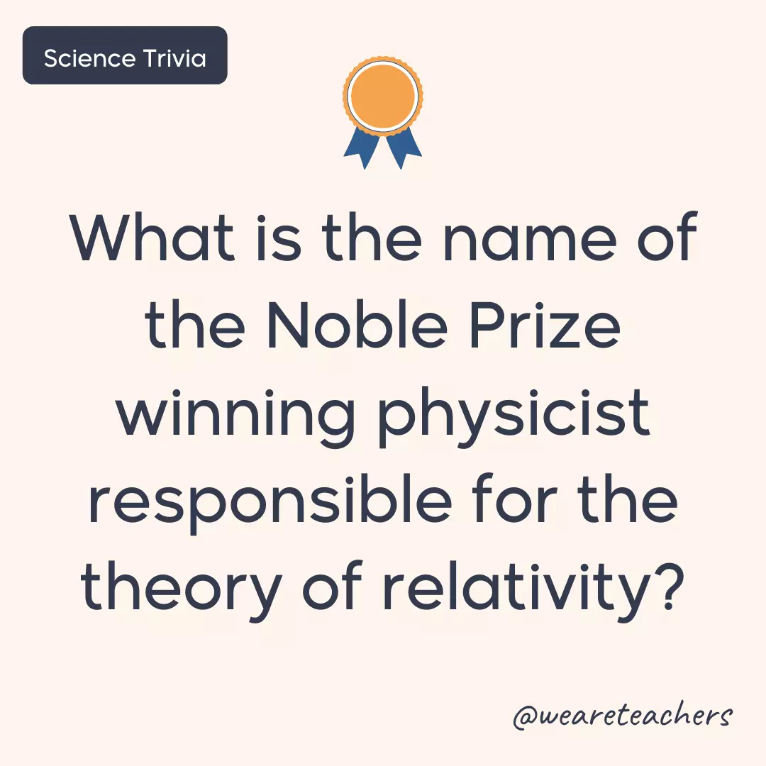 Tên của nhà vật lý đoạt Giải thưởng cao quý chịu trách nhiệm về thuyết tương đối là gì?