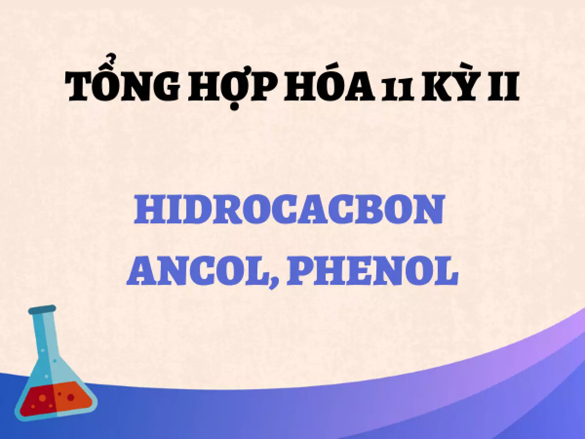 Tổng hợp kiến thức hóa 11 học kì 2: Hidrocacbon, ancol & phenol