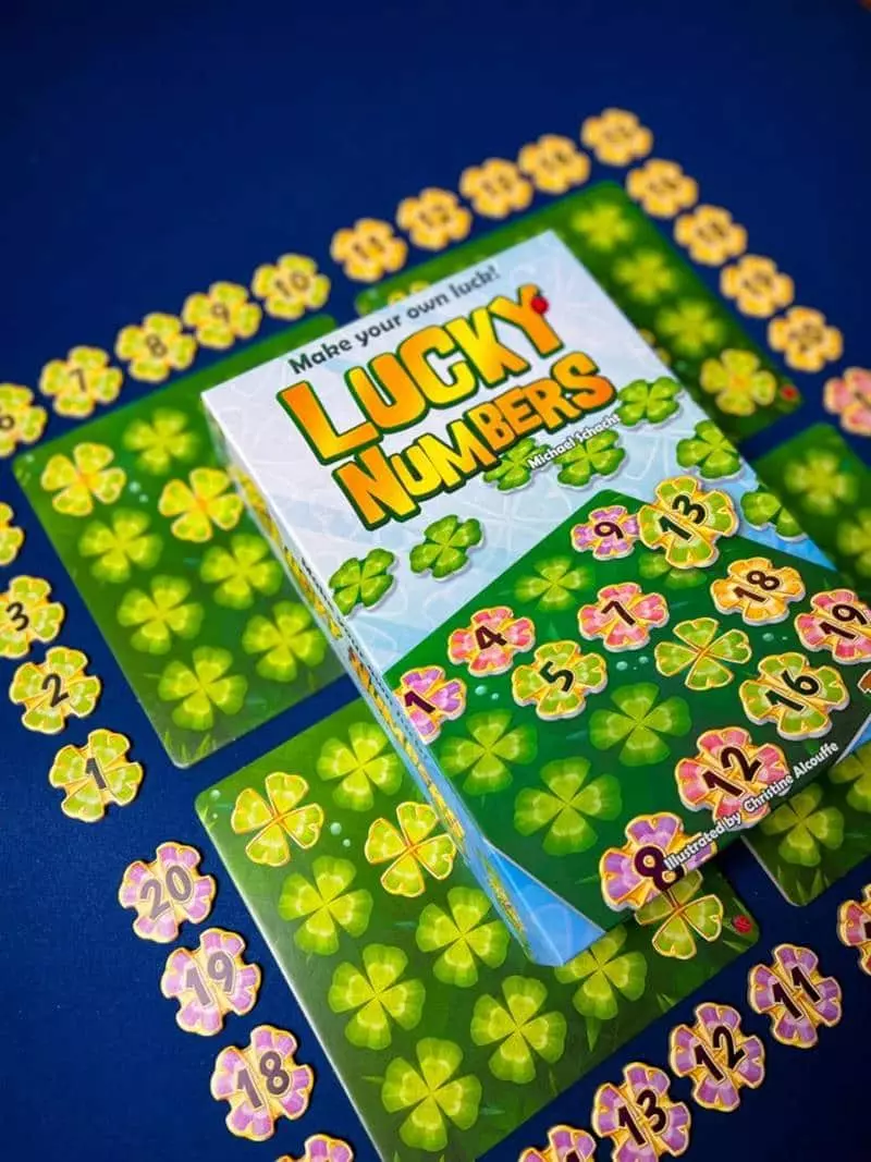 Bảng mẫu trò chơi Lucky number. (Ảnh: Internet)