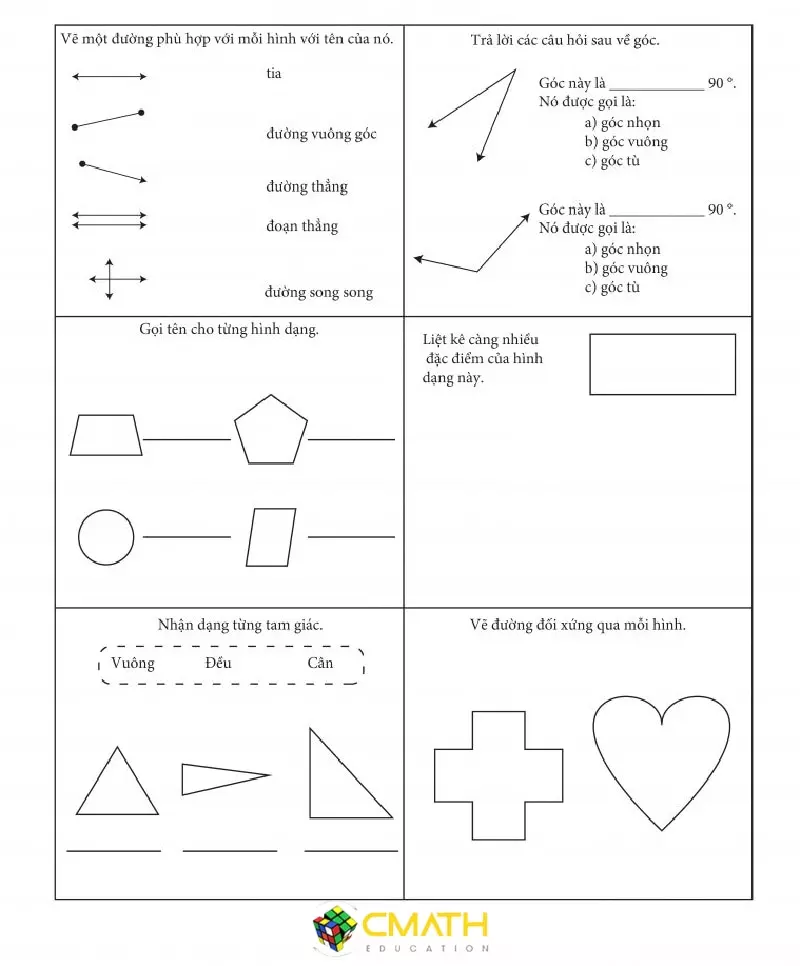Bài toán tư duy lớp 5 về hình học