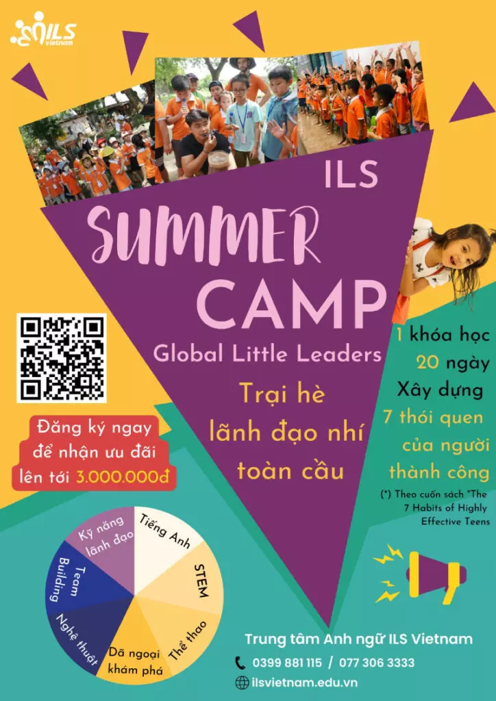 English Camp tại Trung Tâm ILS Việt Nam là sân chơi lành mạnh cho các bé trong dịp hè