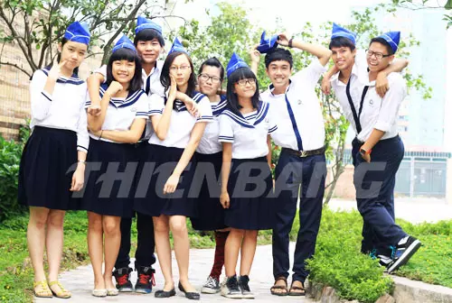 Mẫu áo đồng phục học sinh cấp 3 Hà Nội - THPT Dân lập Lương Thế Vinh