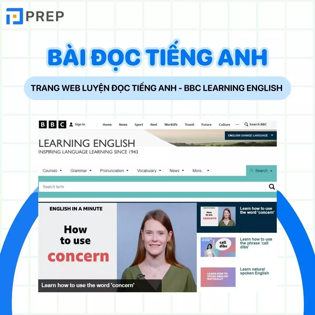 trang web luyện đọc tiếng Anh - BBC Learning English
