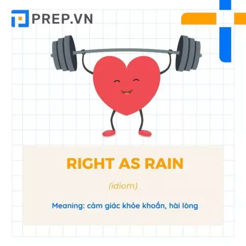 Idiom Right as rain